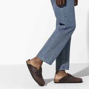 Birkenstock Boston Clogs in Oil Leather
